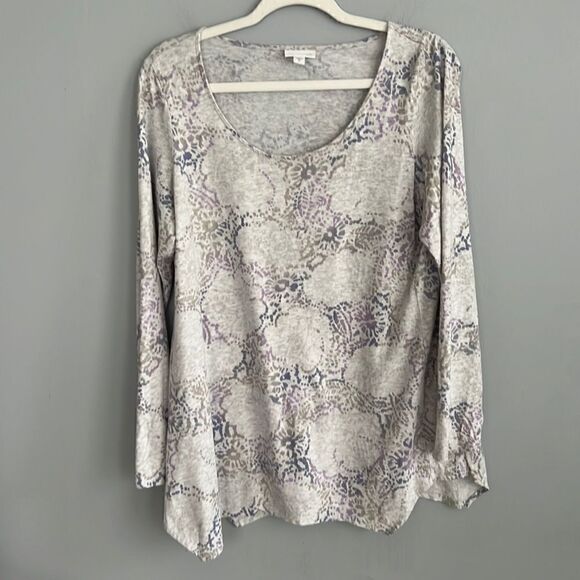 Pure Jill women’s M modal cotton blend floral pop over tunic blouse summ… - Picture 2 of 16